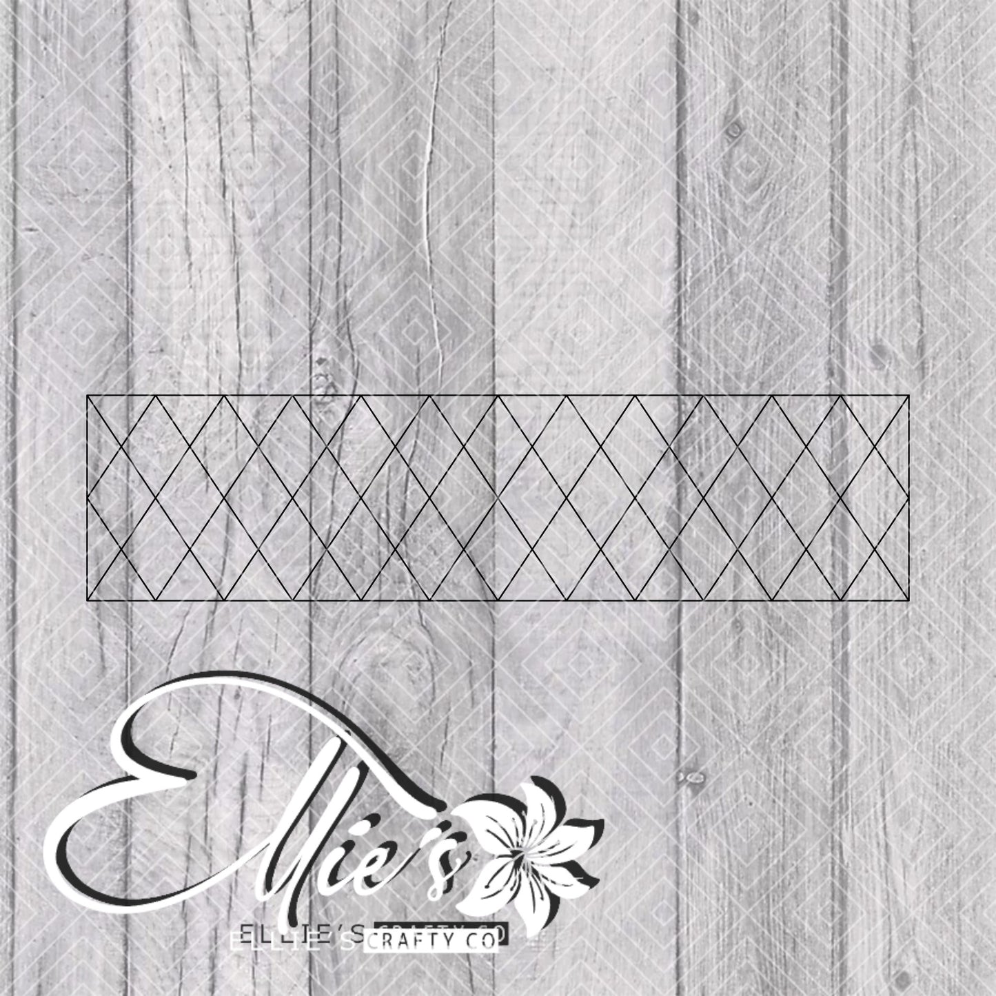 Argyle Template for Mini Shot Glass Tumblers