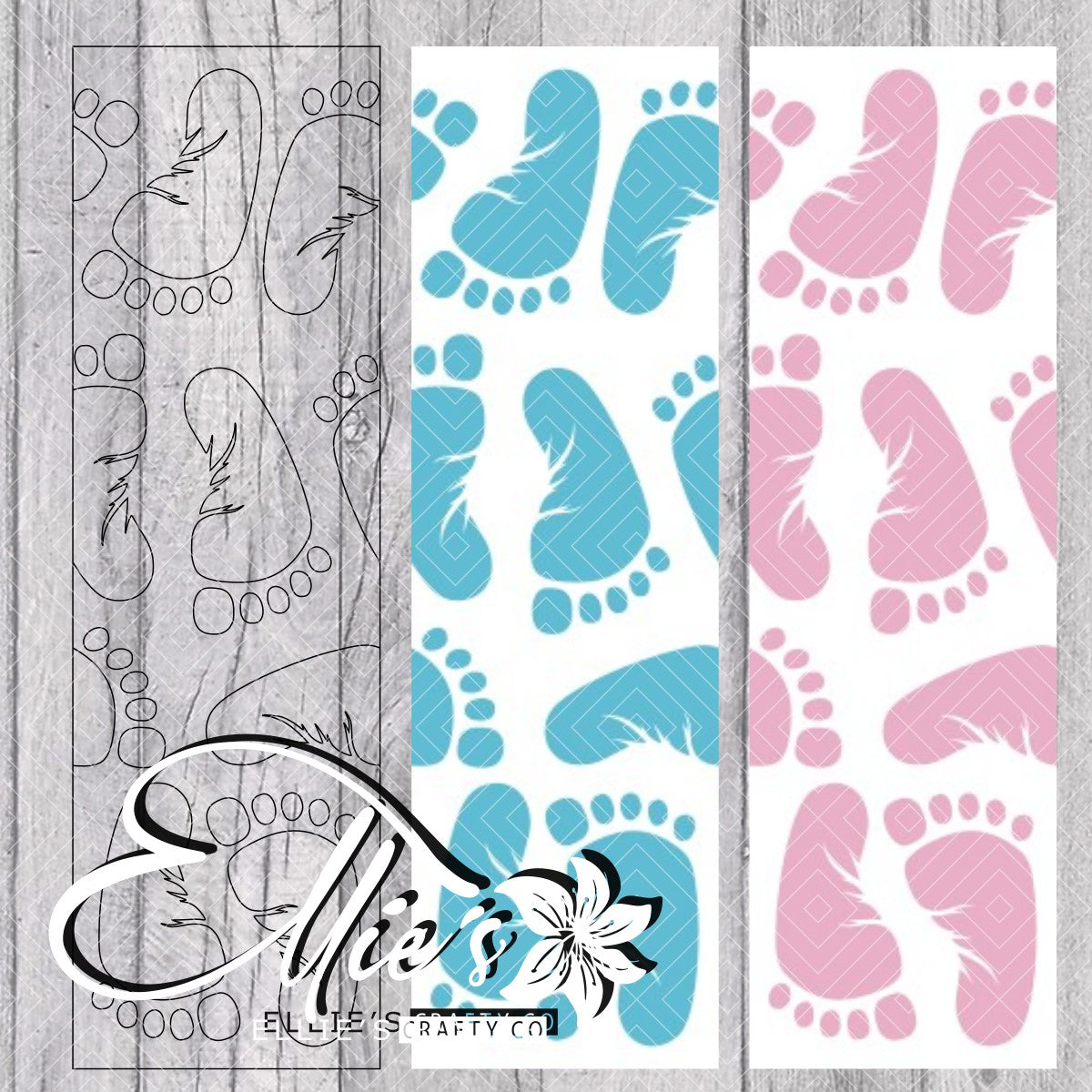 Baby Feet Pen Template