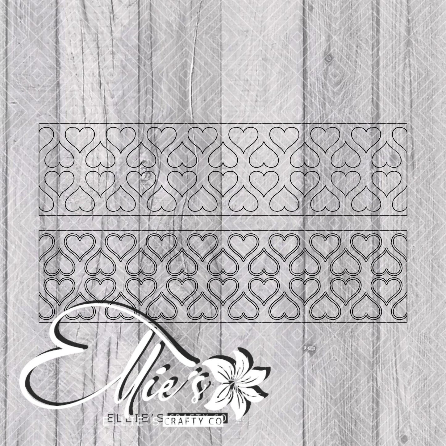 Be Mine Template for Mini Shot Glass Tumblers