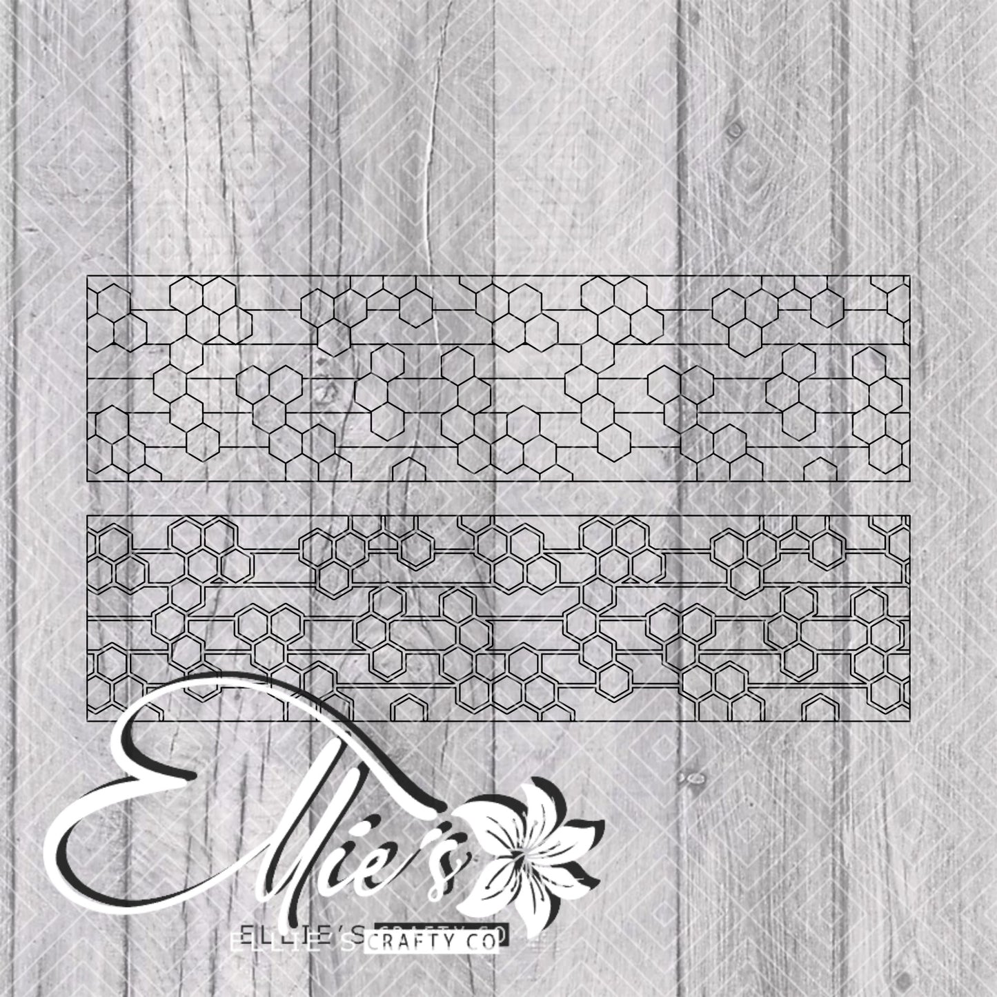Beehive Template for Mini Shot Glass Tumblers