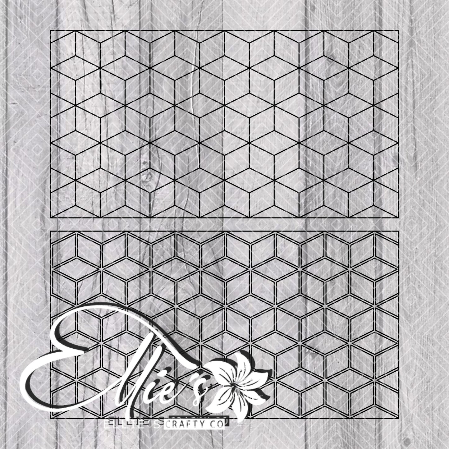 3D Blocks Template for Mini Skinny Tumblers