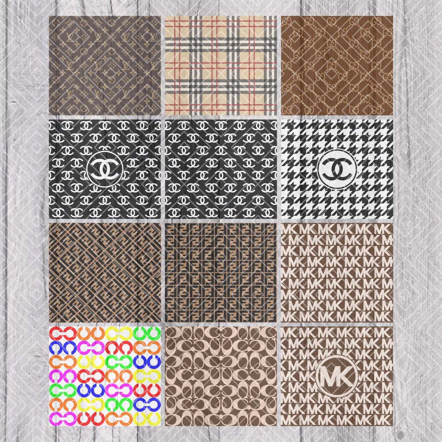 Bouji Patterns Collection Template for Straight Tumblers