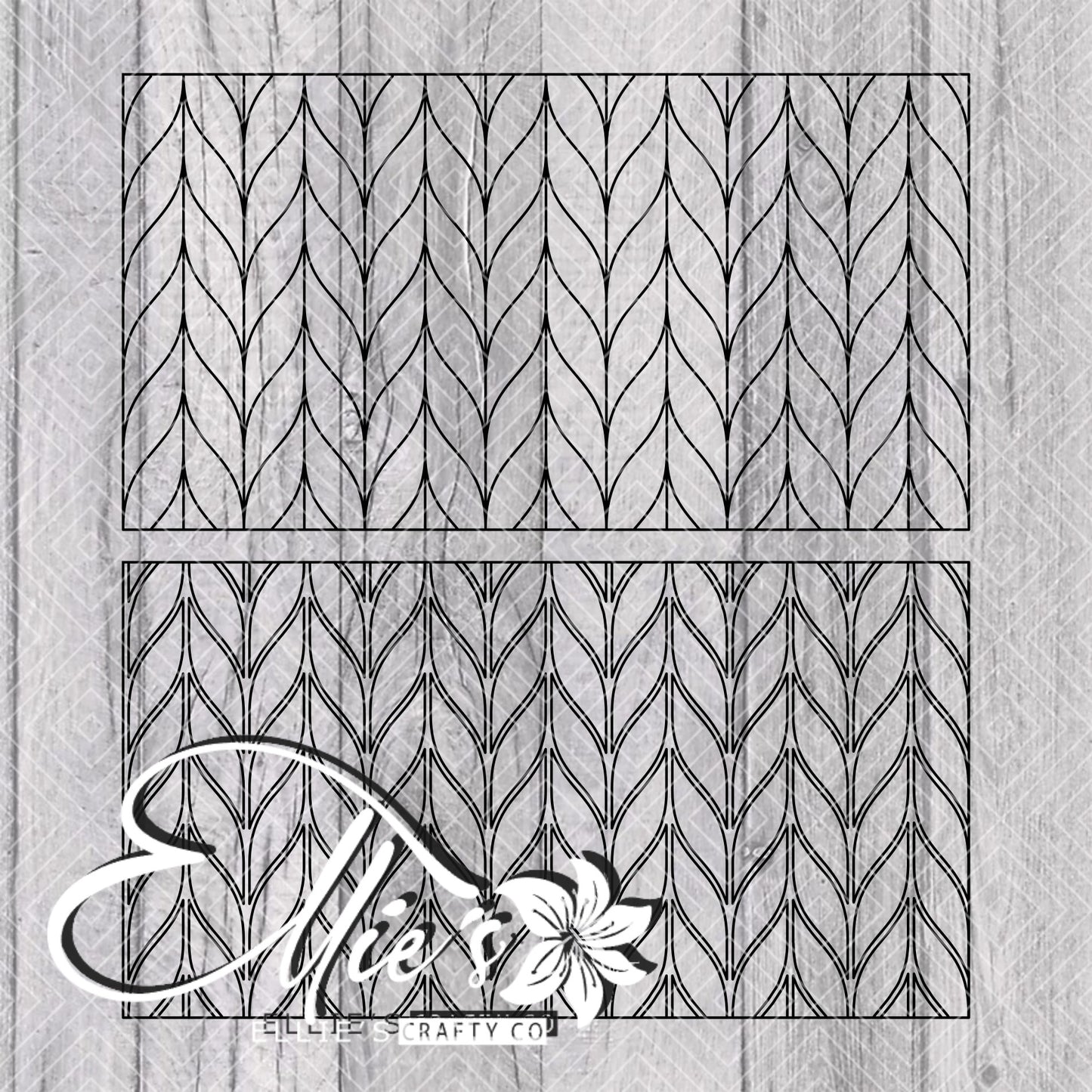 Braided Tangram Template for Mini Skinny Tumblers