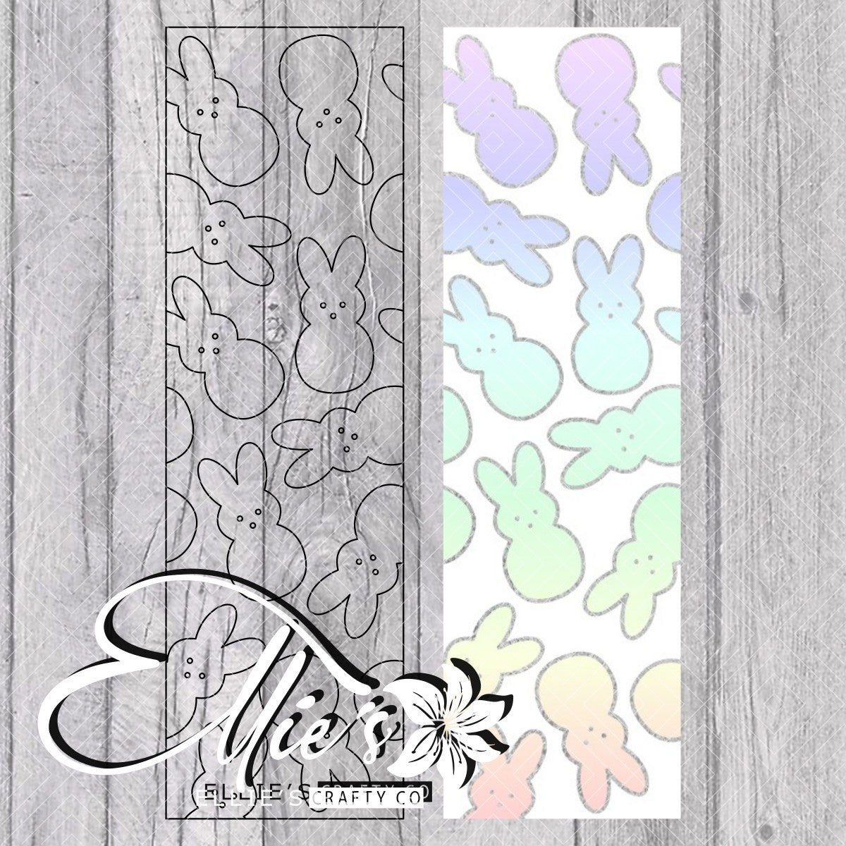 Easter Bunnies Pen Template