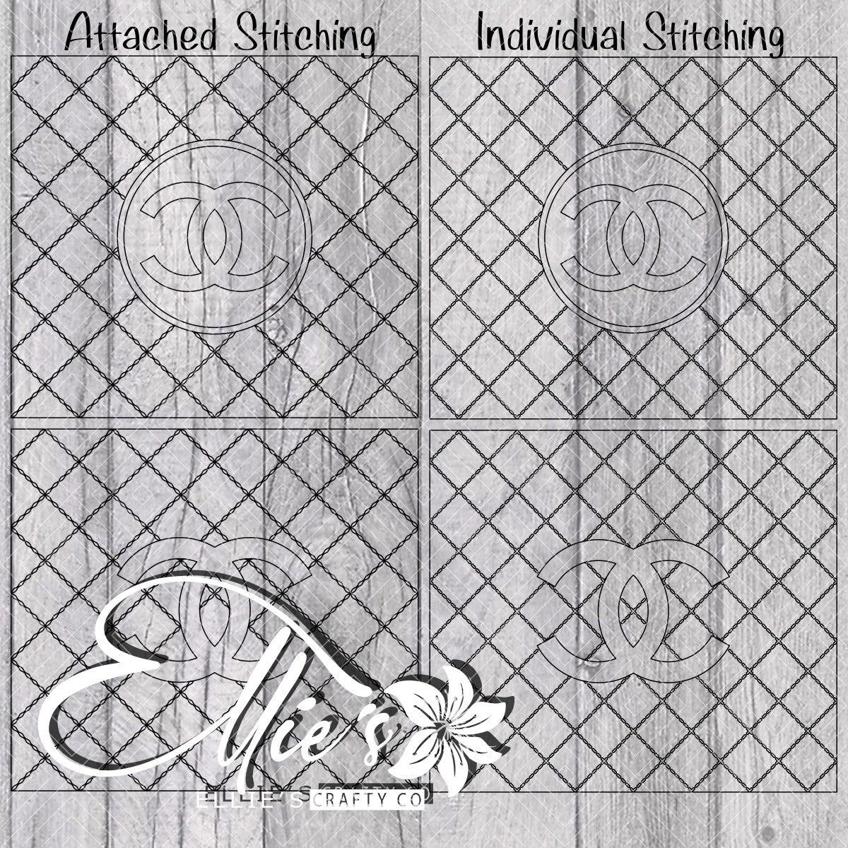 Bouji CC Tuft Stitched Pattern Template for Straight Tumblers