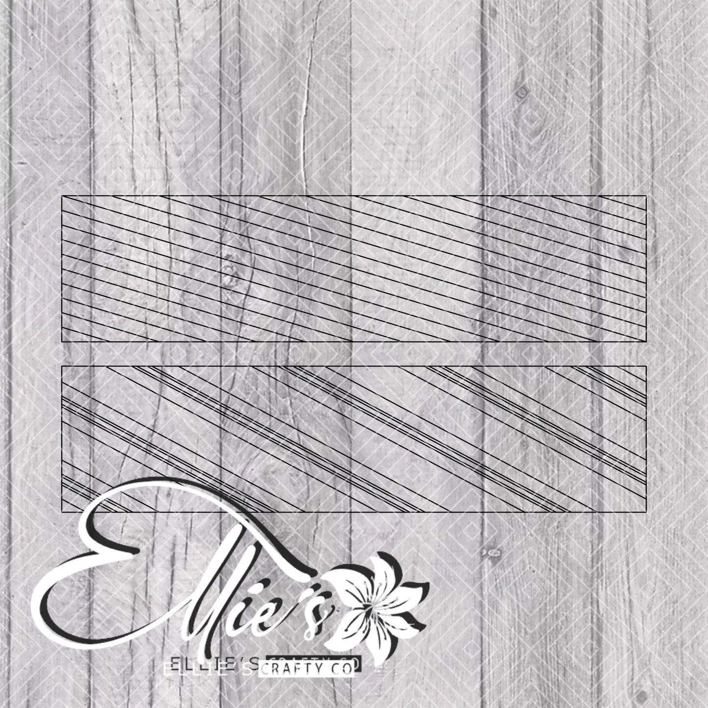 Candy Cane Stripes Template for Mini Shot Glass Tumblers