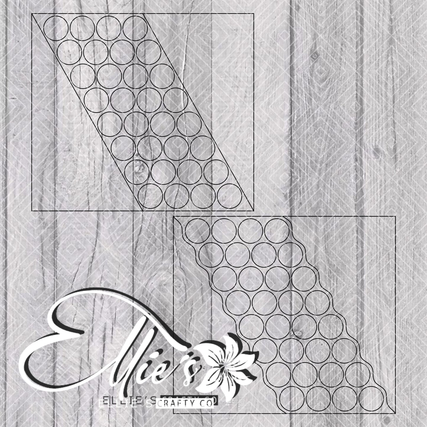 Circles Swirl Template for Straight Tumblers