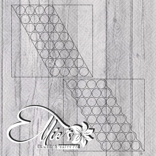 Circles Swirl Template for Straight Tumblers