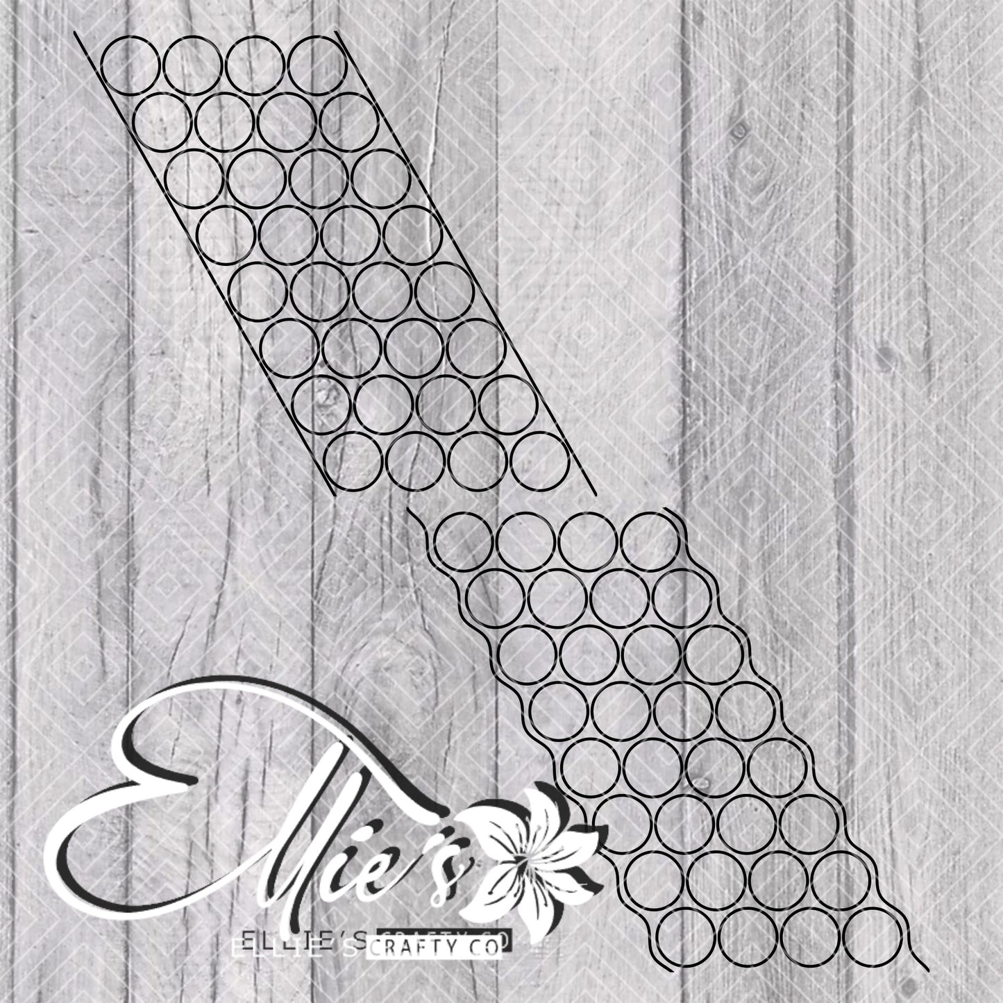 Circles Swirl Template for Straight Tumblers