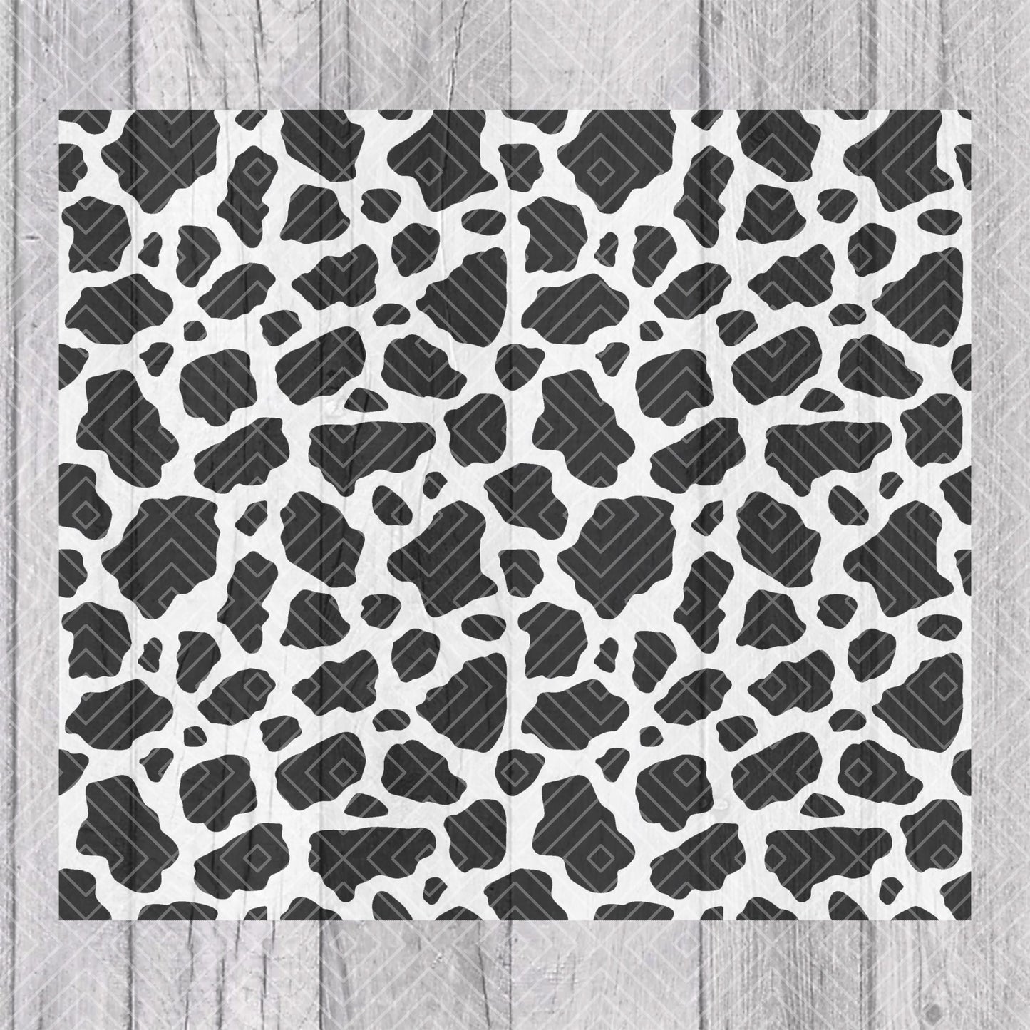 Cow Print Tumbler Template for Straight Tumblers