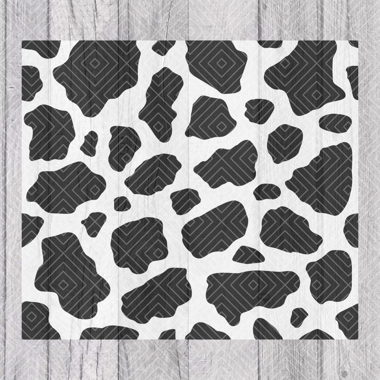 Cow Print Tumbler Template for Straight Tumblers