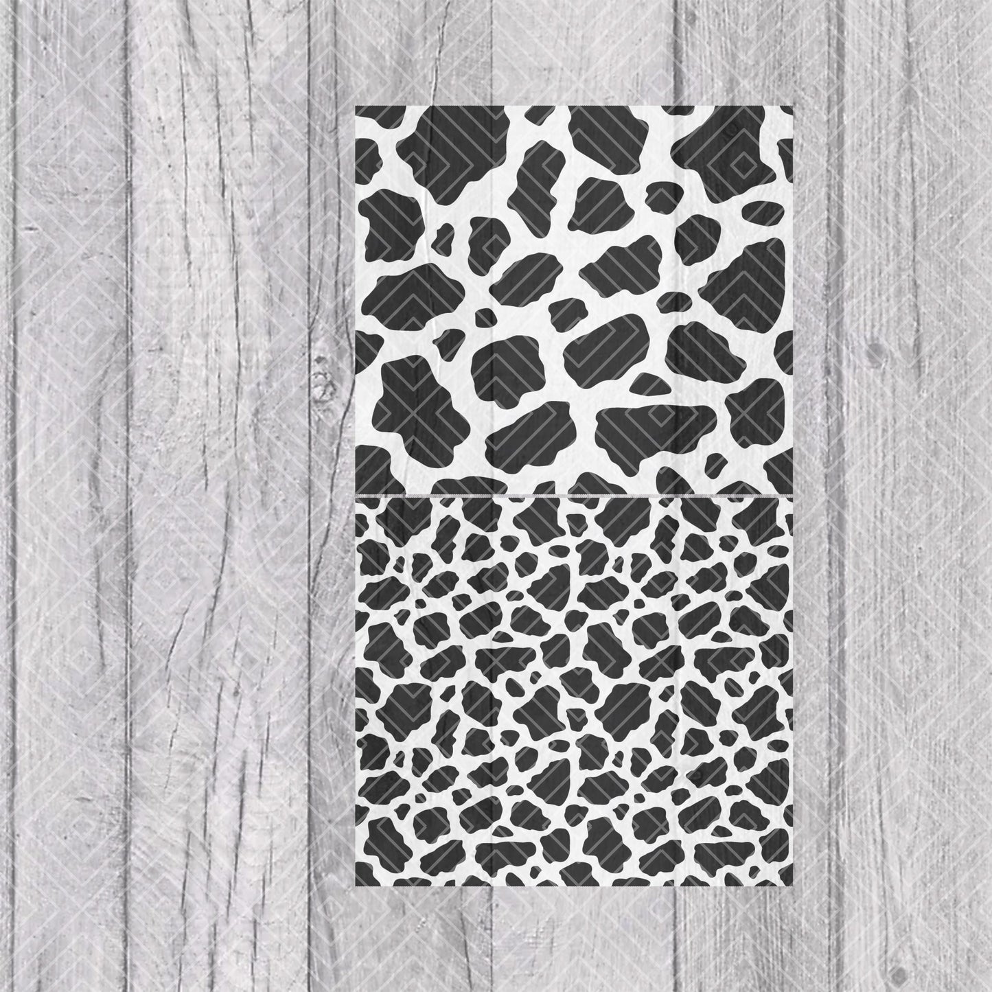 Cow Print Tumbler Template for Straight Tumblers