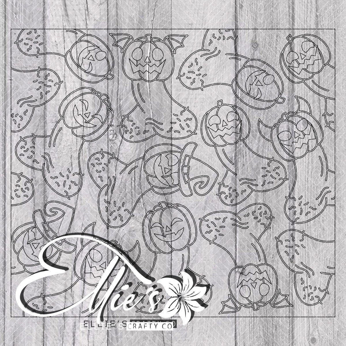 Dick-o'-lanterns Template for Straight Tumblers