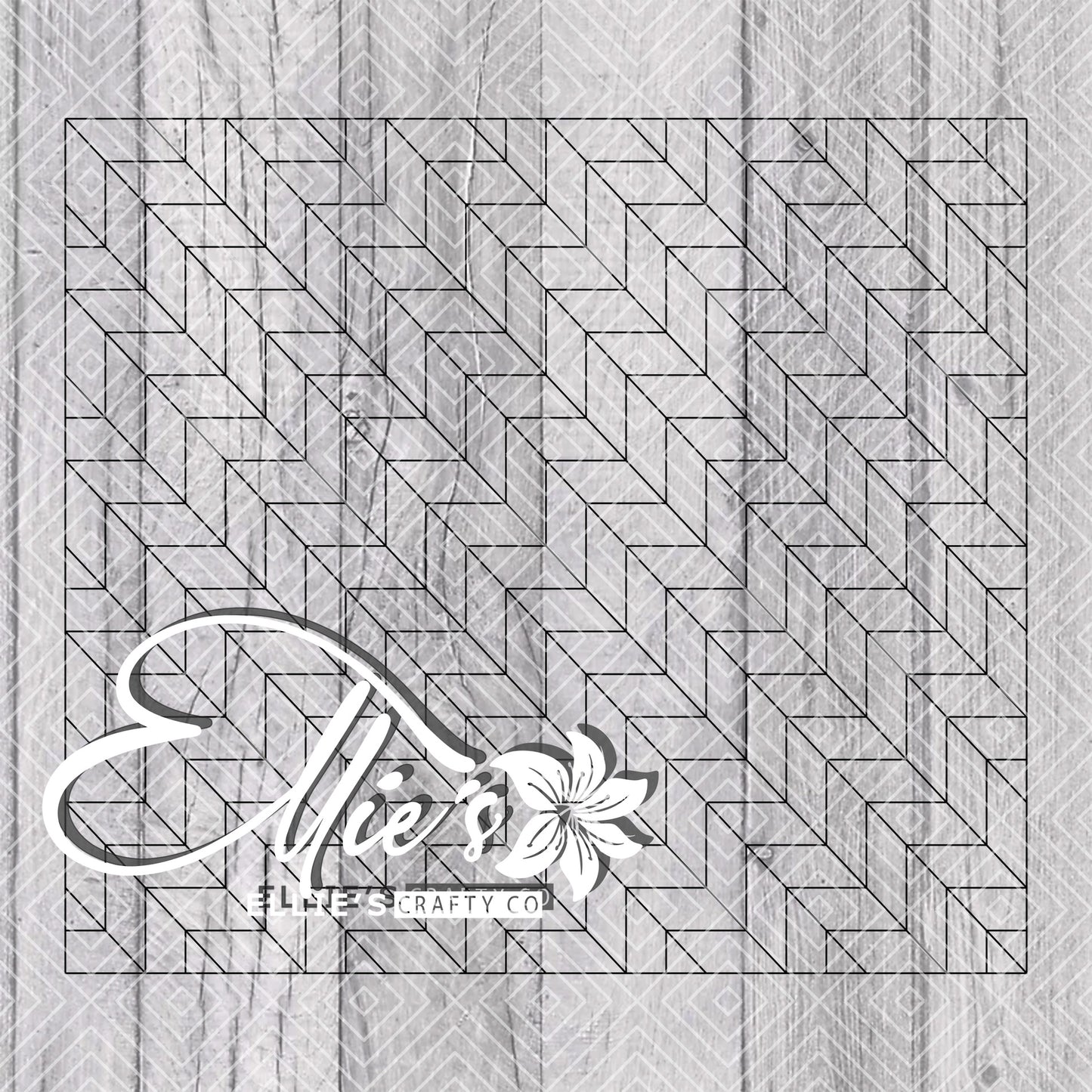 Trippy Tangram Template for Straight Tumblers