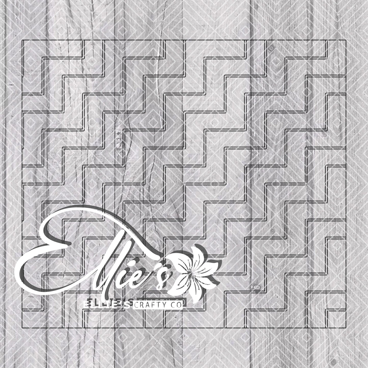Trippy Tangram Template for Straight Tumblers