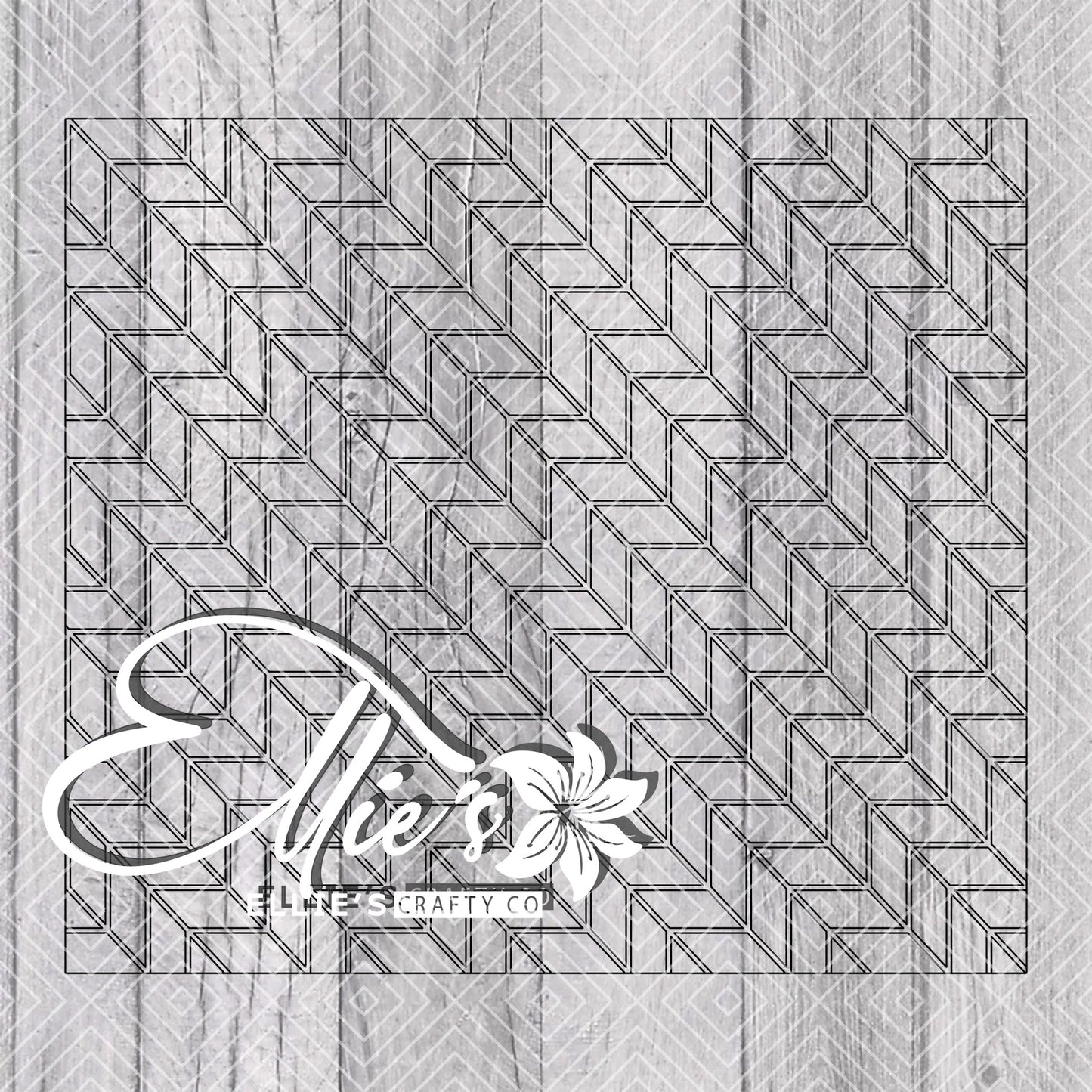 Trippy Tangram Template for Straight Tumblers