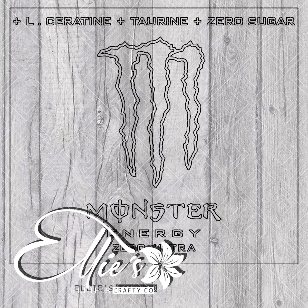 Energy Drink Template for Straight Tumblers