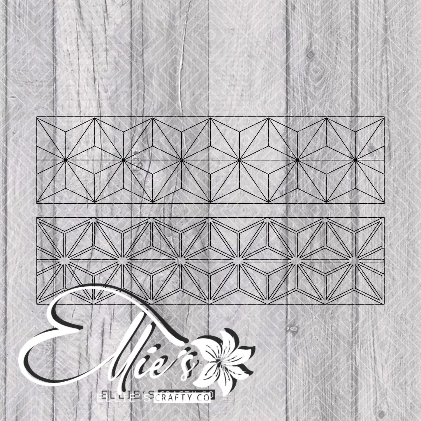 Tetrahedron Template for Mini Shot Glass Tumblers