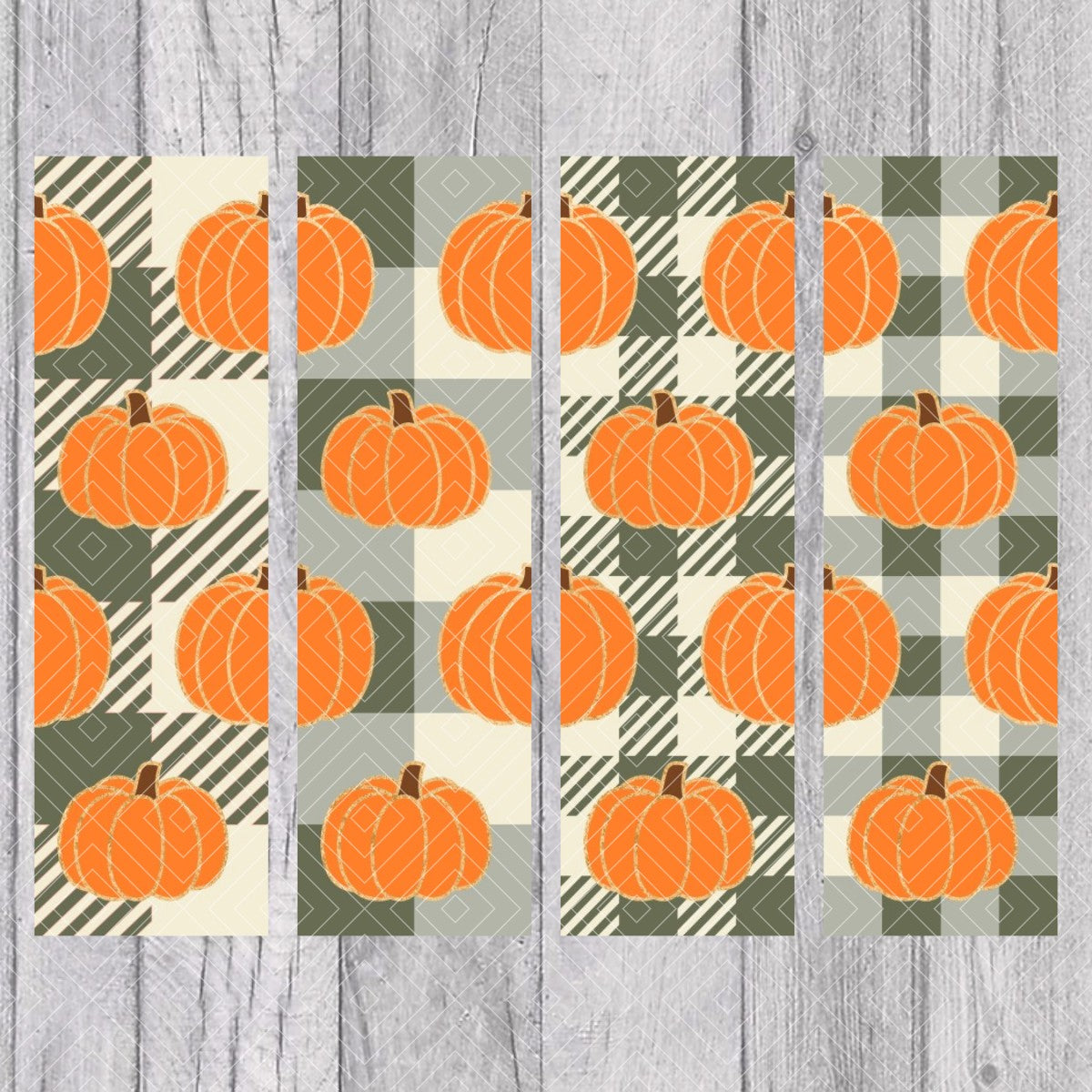 Fall Pumpkins Plaid Picnic Pen Template