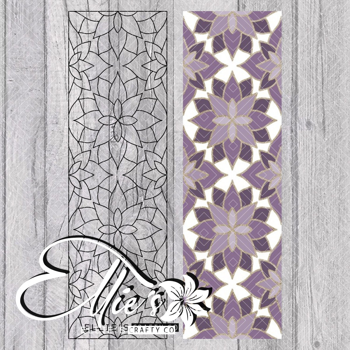 Geometric Bouquet Pen Template