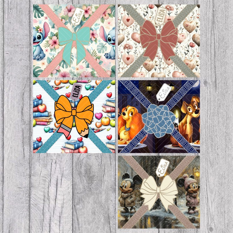 Gifts Wrap Bundle 4 Template for Straight Tumblers