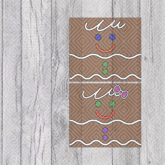 Gingerbread Template for Straight Tumblers