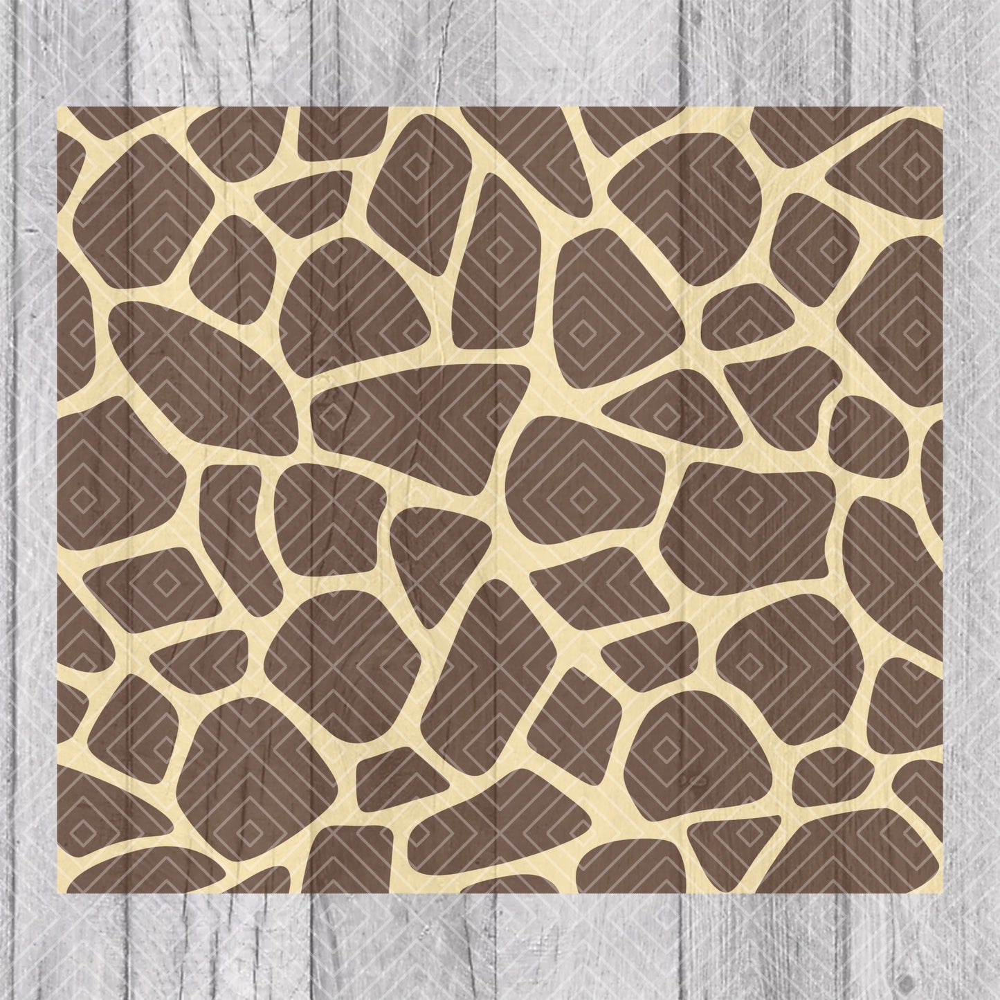 Giraffe Print Tumbler Template for Straight Tumblers