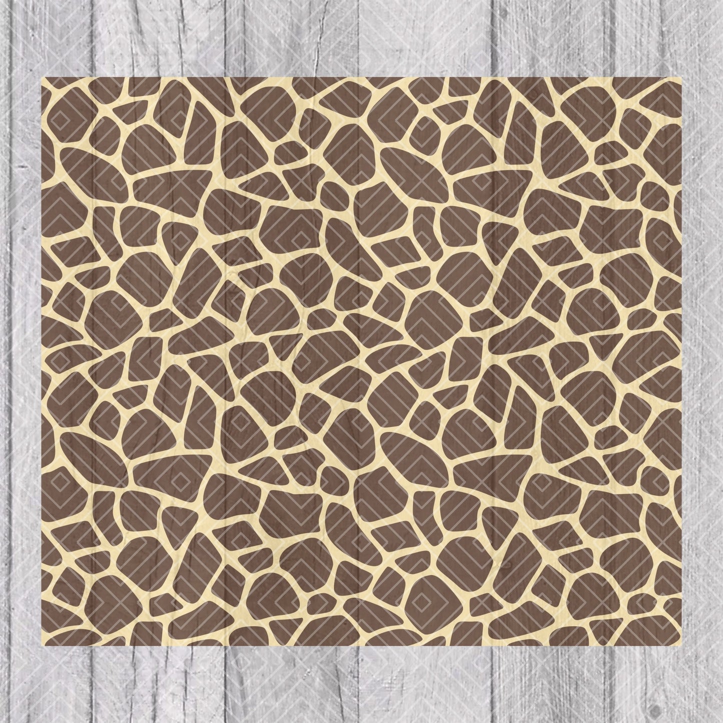 Giraffe Print Tumbler Template for Straight Tumblers