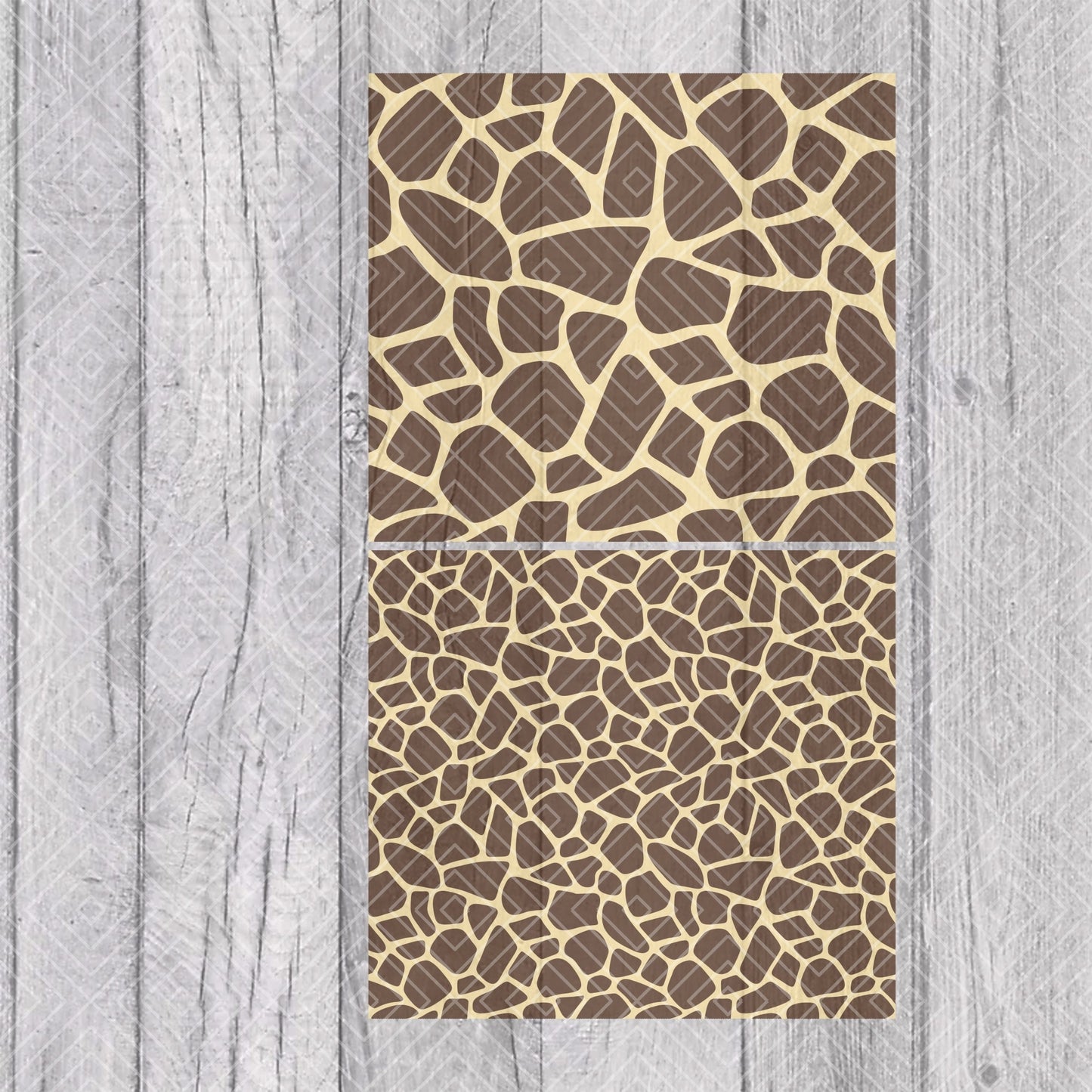 Giraffe Print Tumbler Template for Straight Tumblers
