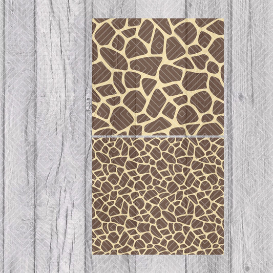 Giraffe Print Tumbler Template for Straight Tumblers