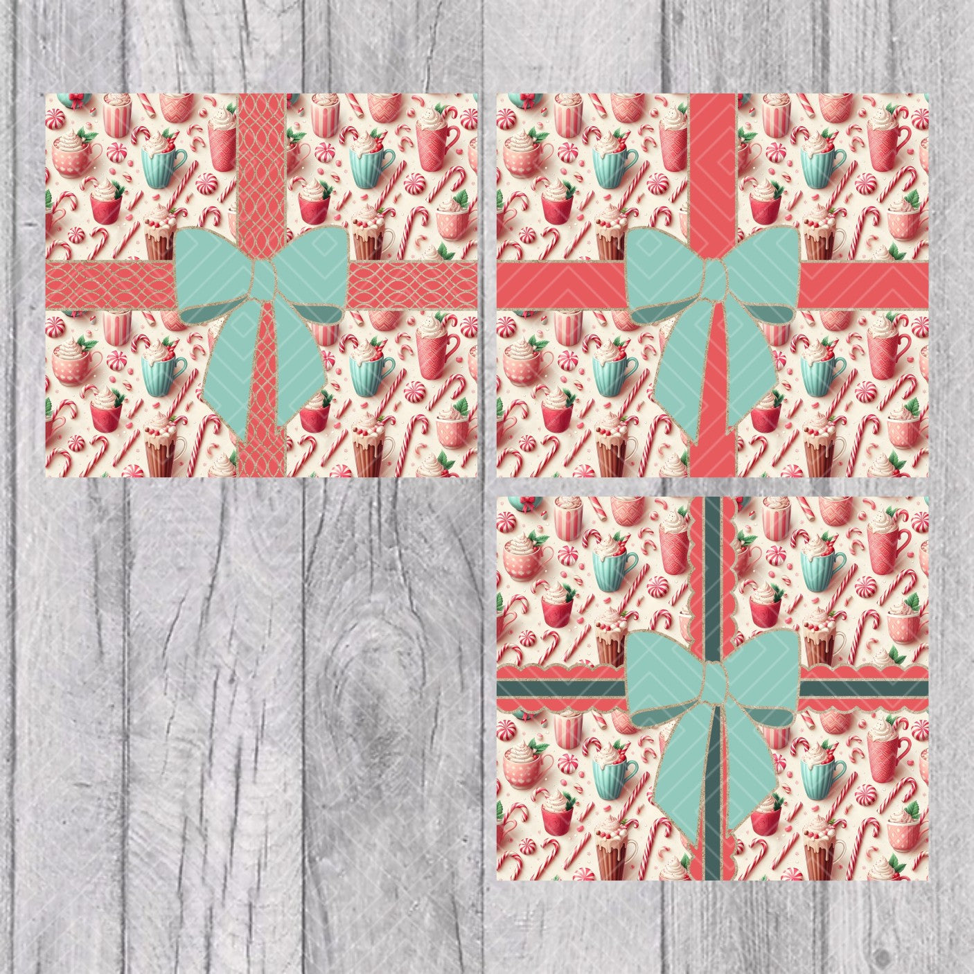 Gifts Wrap 2 Template for Straight Tumblers