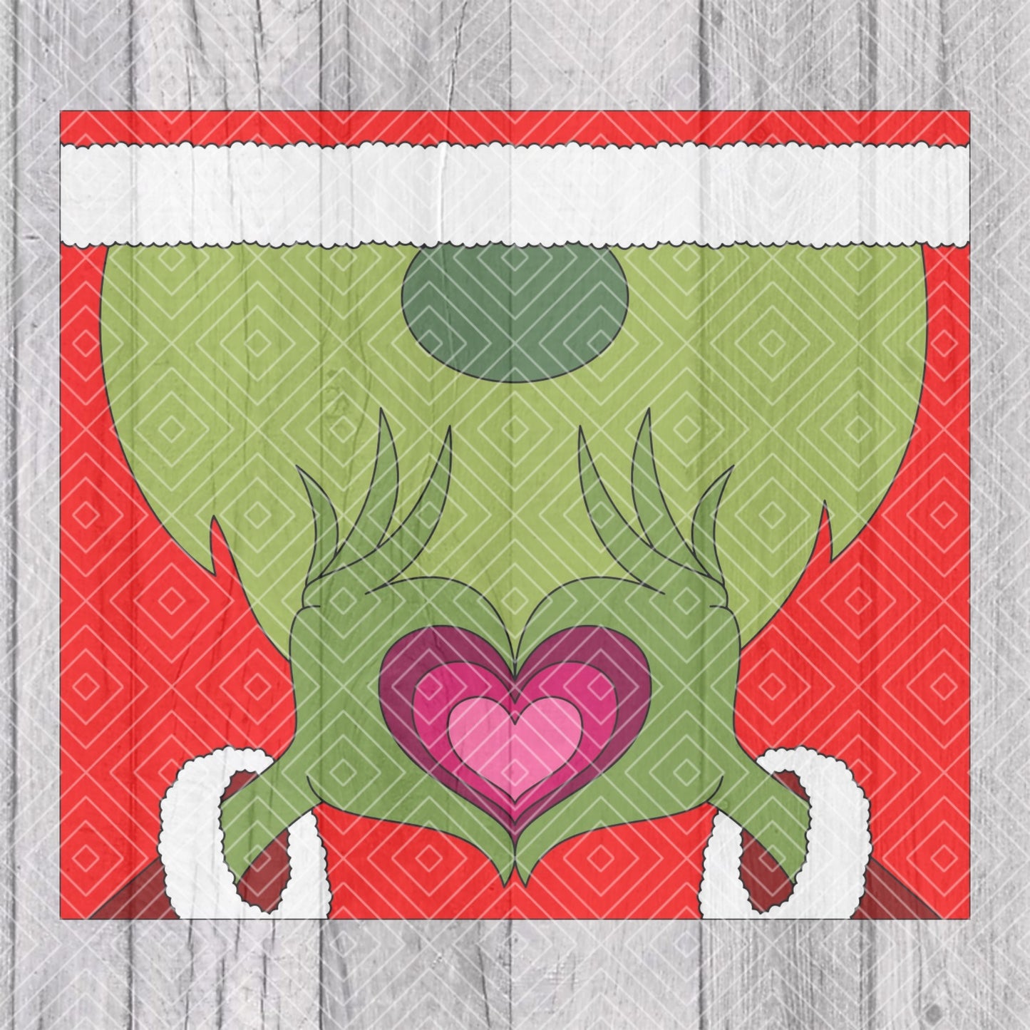 Mean Green Gnome Template for Straight Tumblers V2