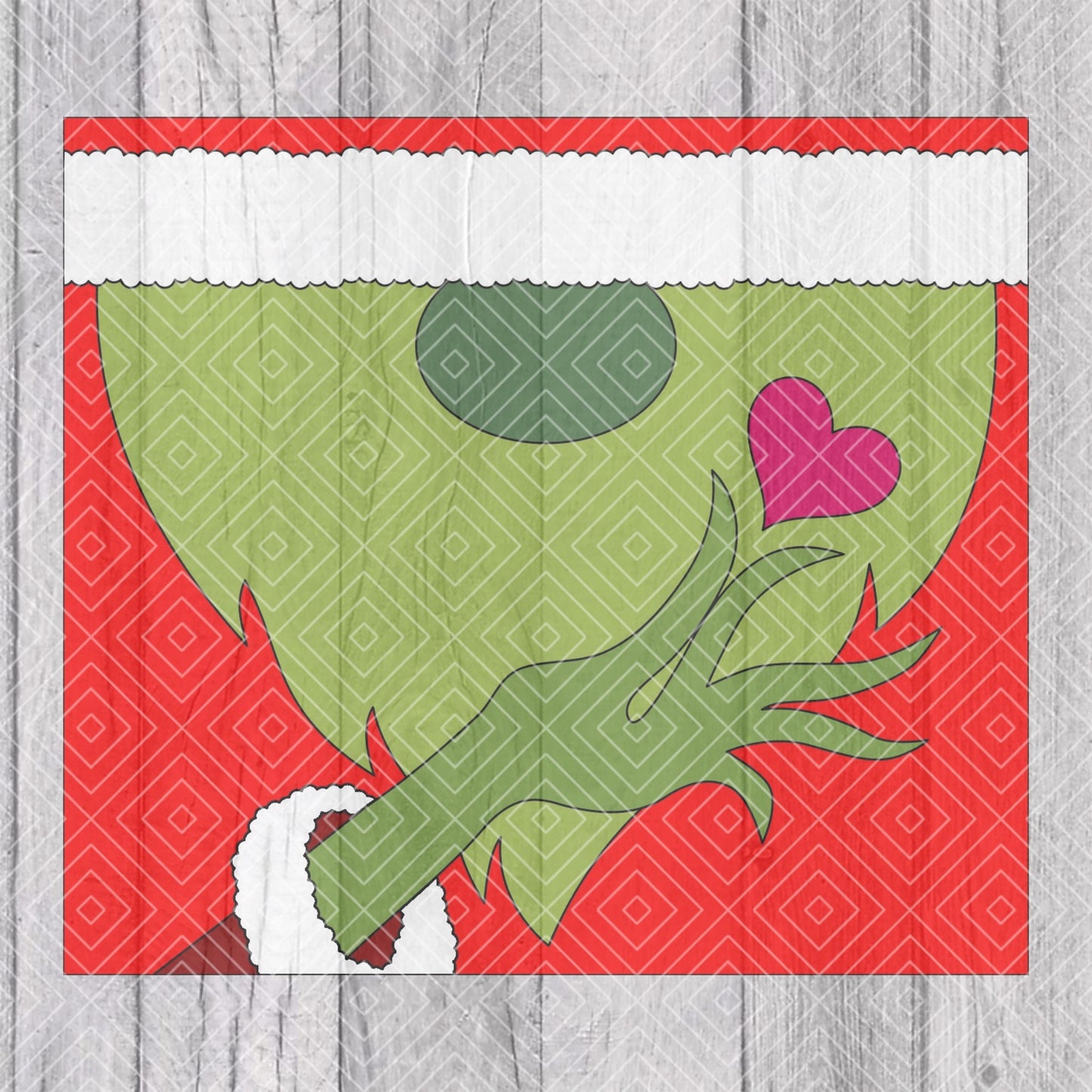 Mean Green Gnome Template for Straight Tumblers V1