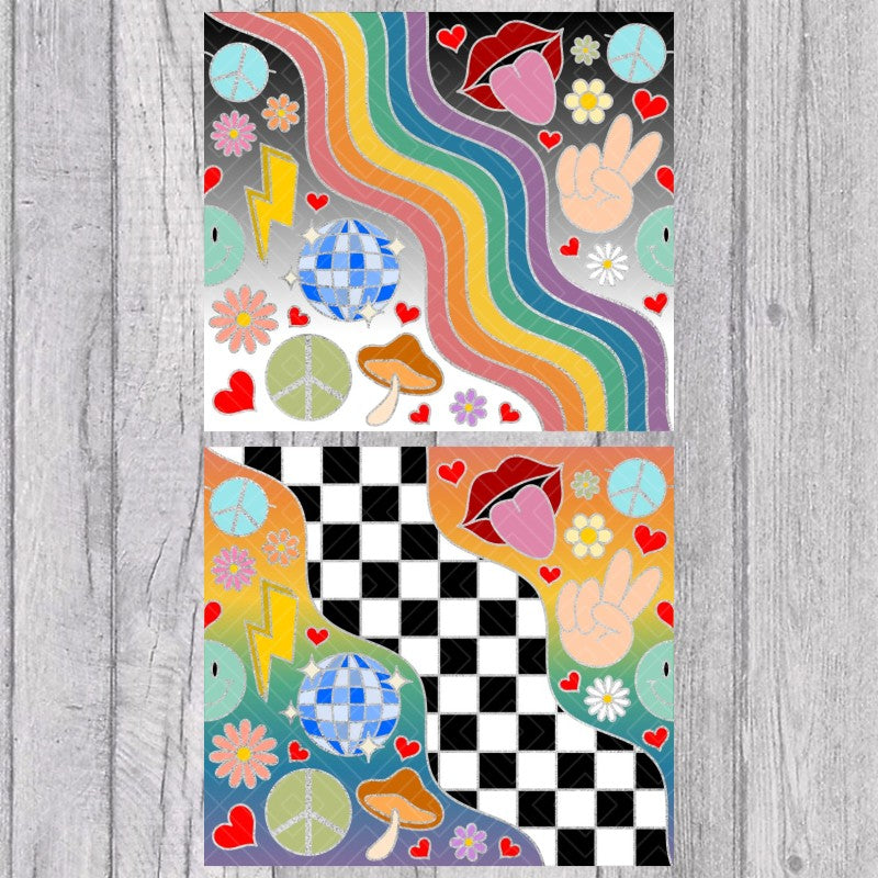 Groovy Template for Straight Tumblers