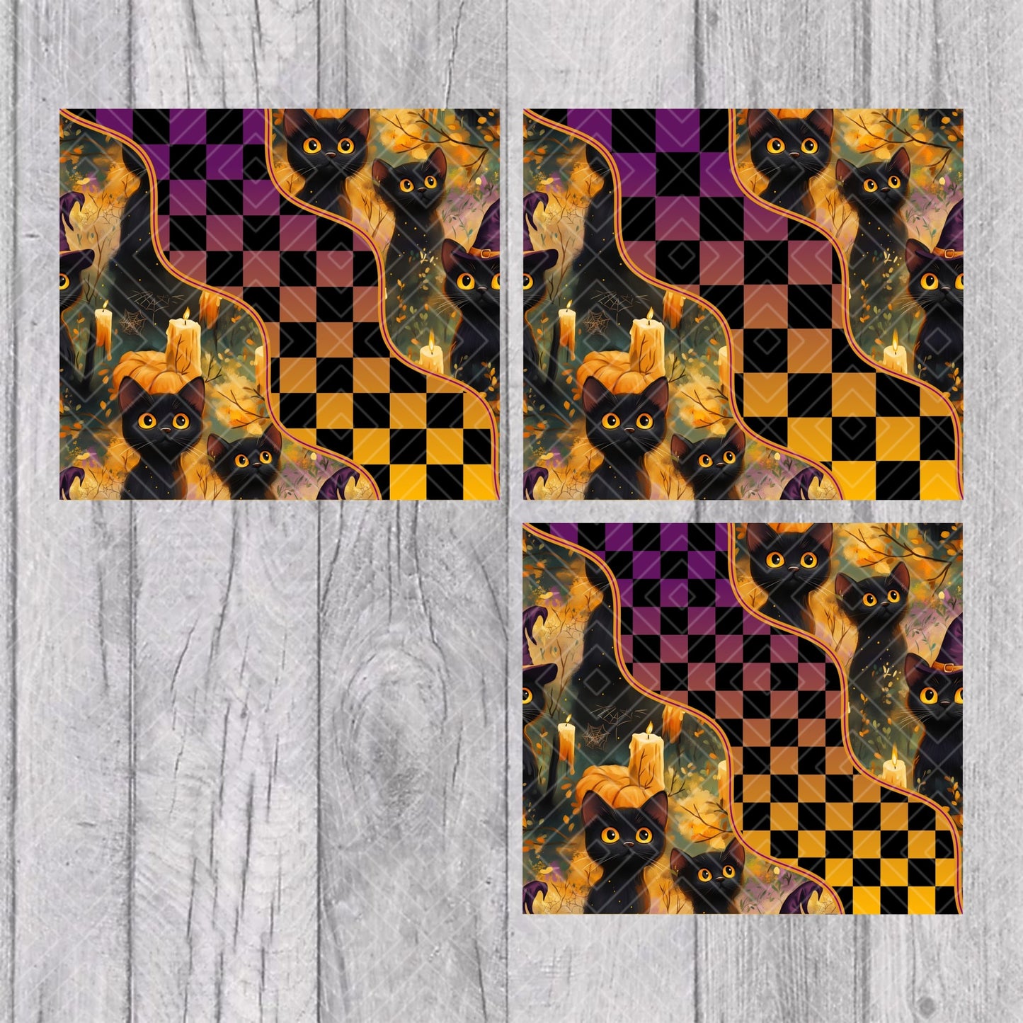 Groovy Plaid Template for Straight Tumblers
