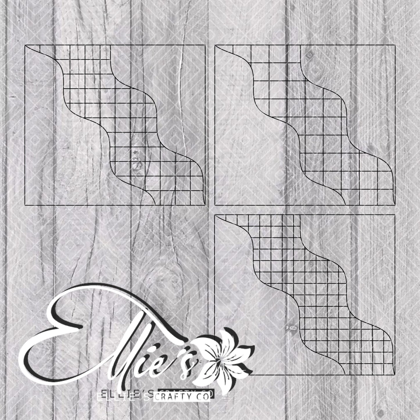 Groovy Plaid Template for Straight Tumblers