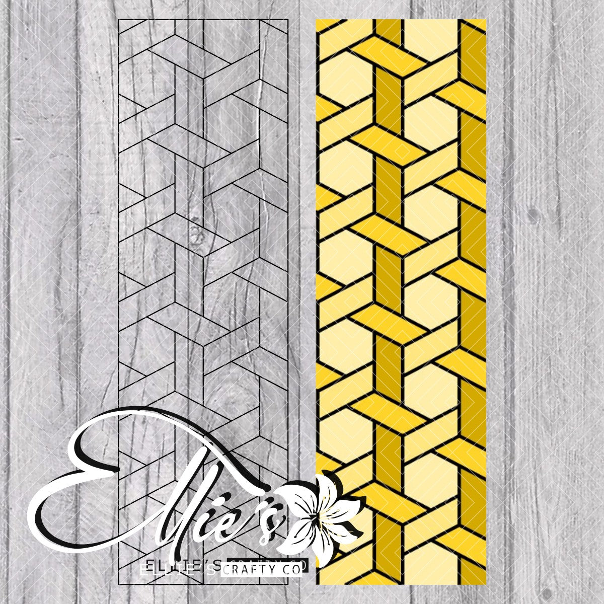 Honeycomb Weave Pen Template