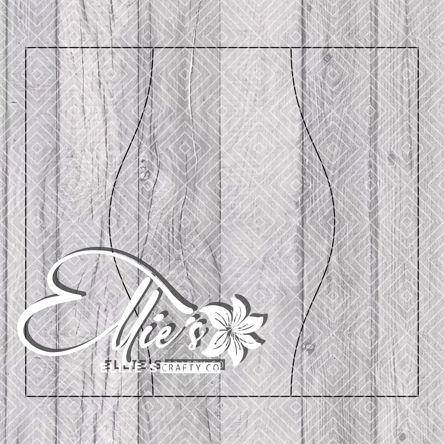Hourglass Split Collection Template for Straight Tumblers