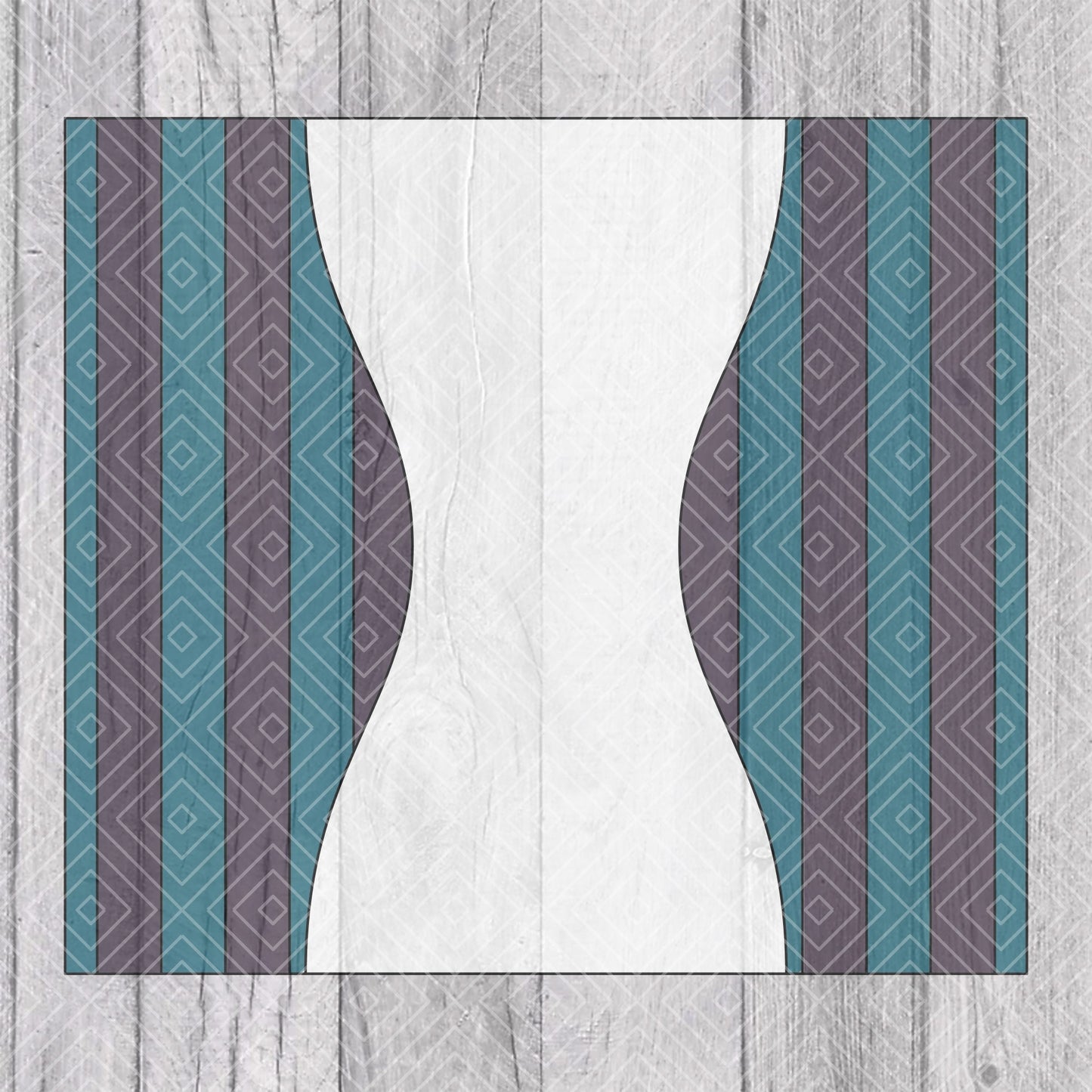 Hourglass Split Collection Template for Straight Tumblers