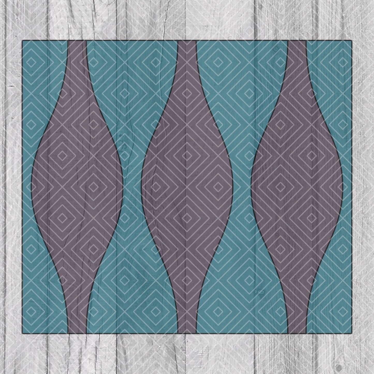 Hourglass Split Collection Template for Straight Tumblers
