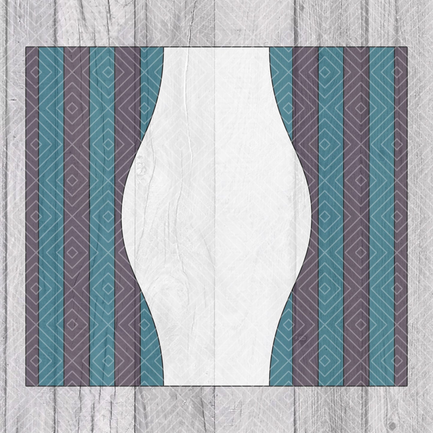 Hourglass Split Collection Template for Straight Tumblers