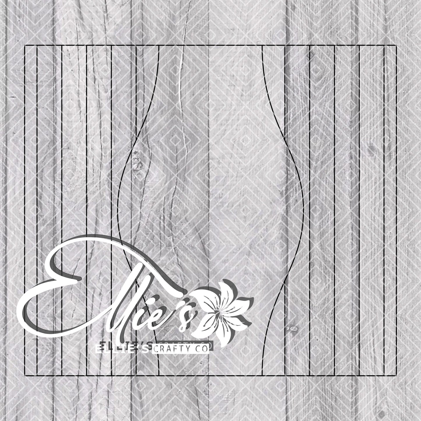 Hourglass Split Collection Template for Straight Tumblers