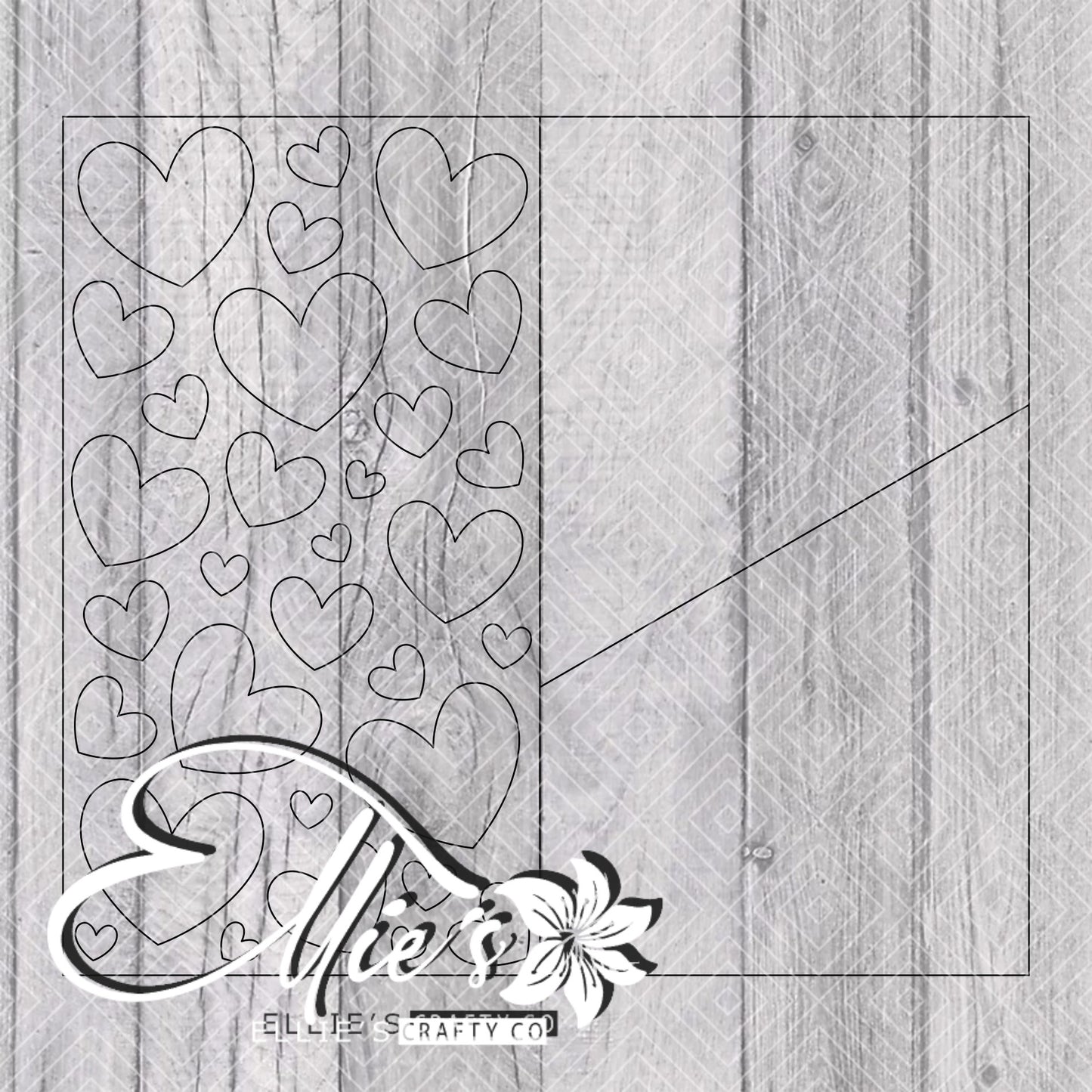 In Love 3 Way Split Valentines Template for Straight Tumblers