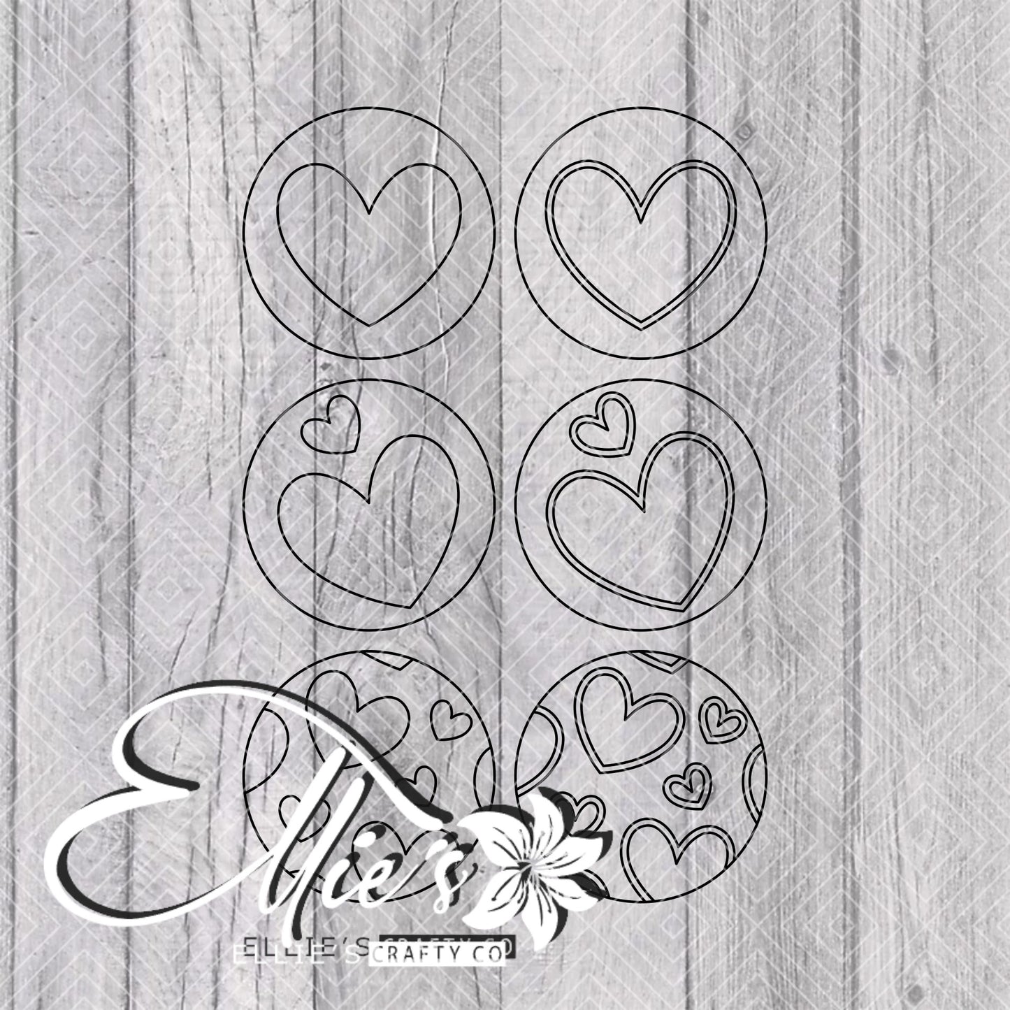 In Love 3 Way Split Valentines Template for Straight Tumblers