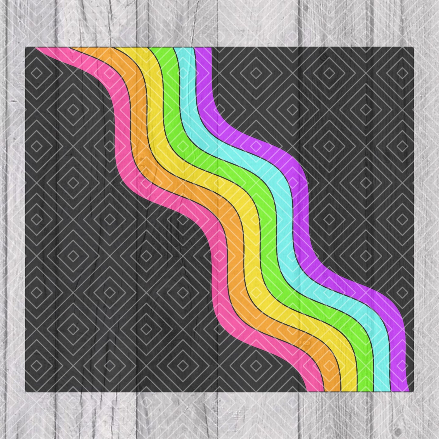 Kisha Frank Leopard Wave Template for Straight Tumblers