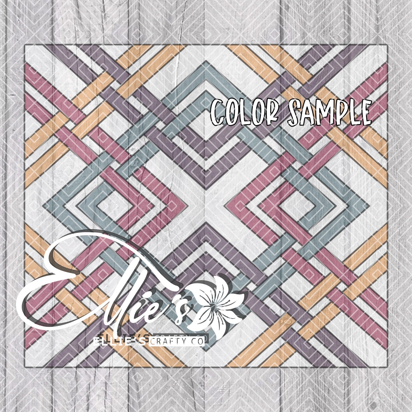 Linked Diamonds Collection Template for Straight Tumblers V3