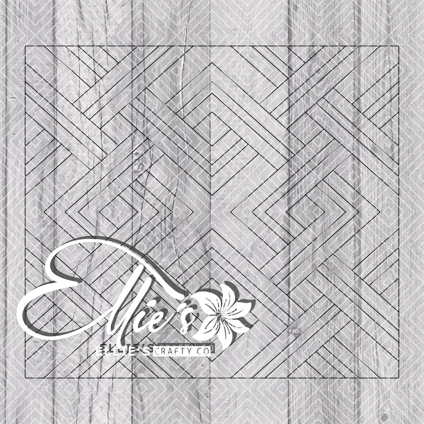 Linked Diamonds Collection Template for Straight Tumblers V3