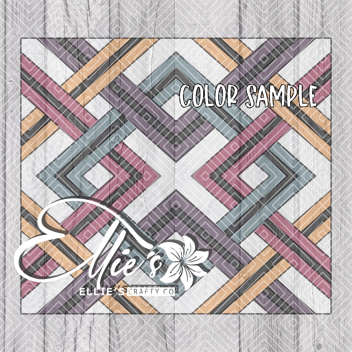 Linked Diamonds Collection Template for Straight Tumblers V3