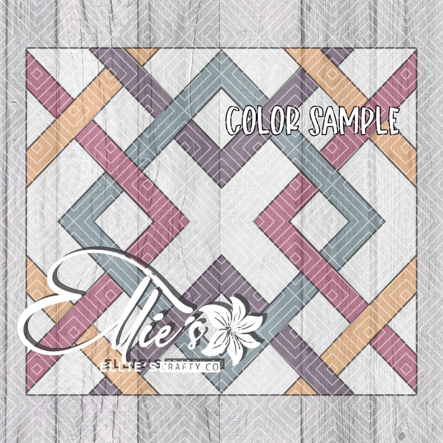 Linked Diamonds Collection Template for Straight Tumblers V3