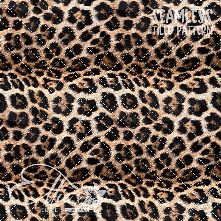 Leopard -5 Tiled Pattern Digital Images (Seamless)